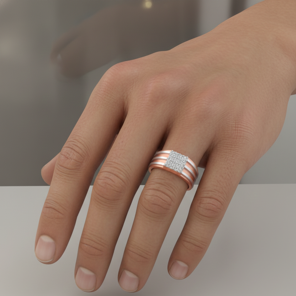 Elite Royal Command Diamond Gents Ring