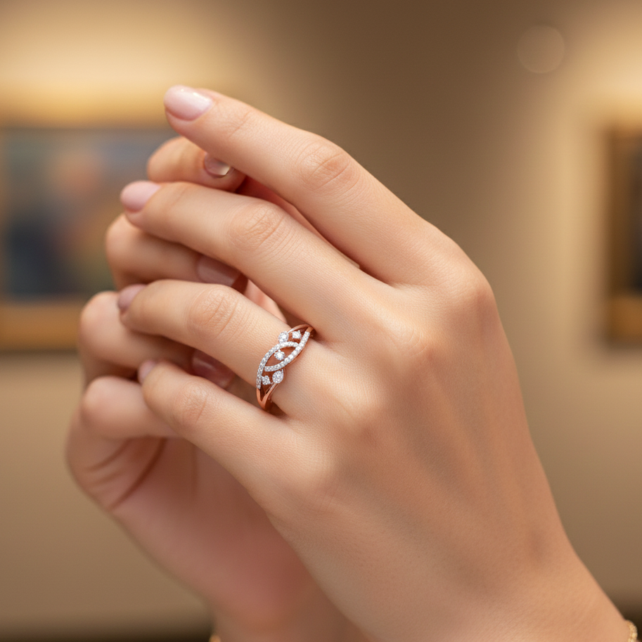 Grace Crown Bloom Diamond Ring - 3
