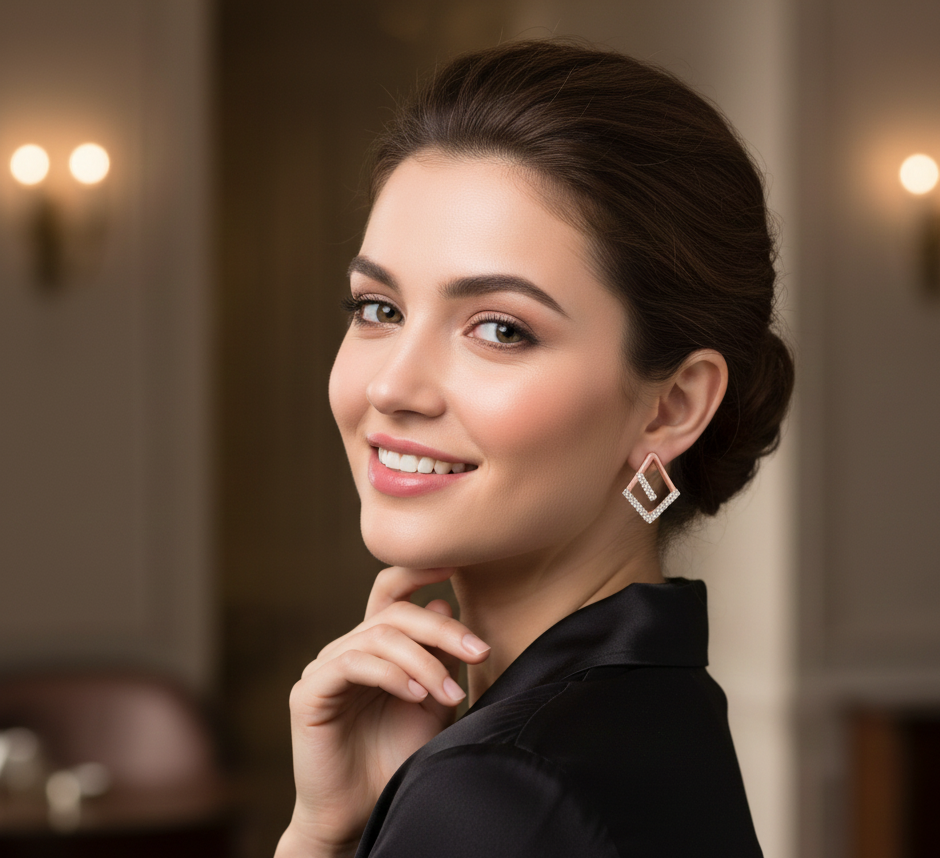 Elegant Diamond Stud Earrings for Gifting