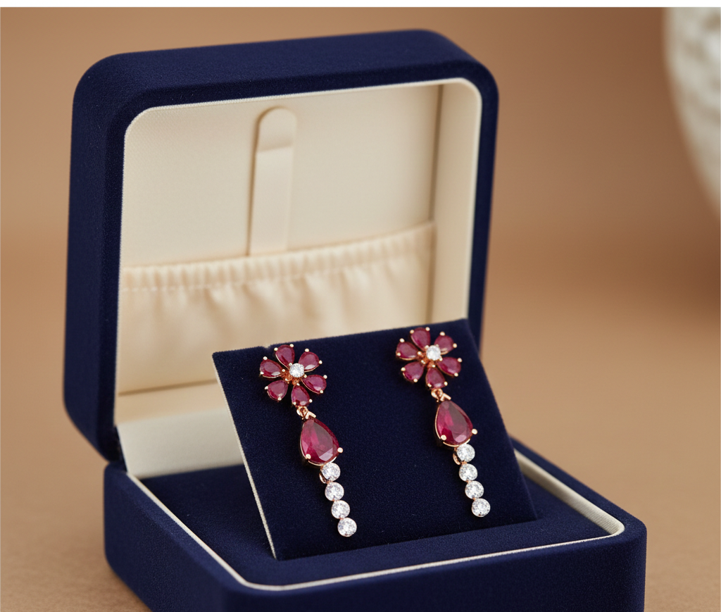 Ophelia Grace Diamond Drop Earrings