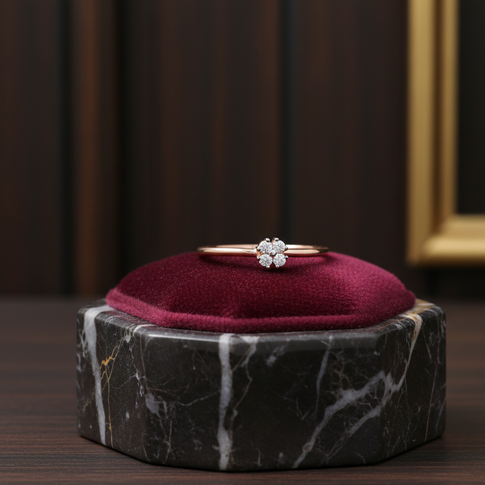 Regal Halo Bloom Diamond Ring
