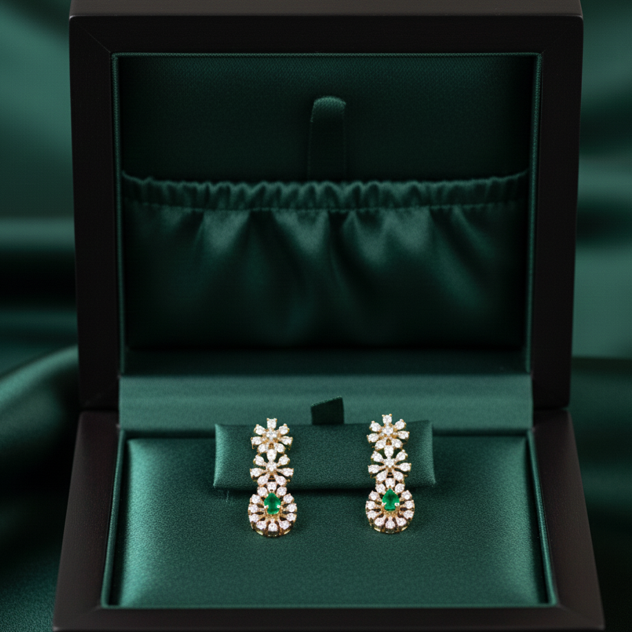 Dazzling Diamond Dangler Earrings - 3