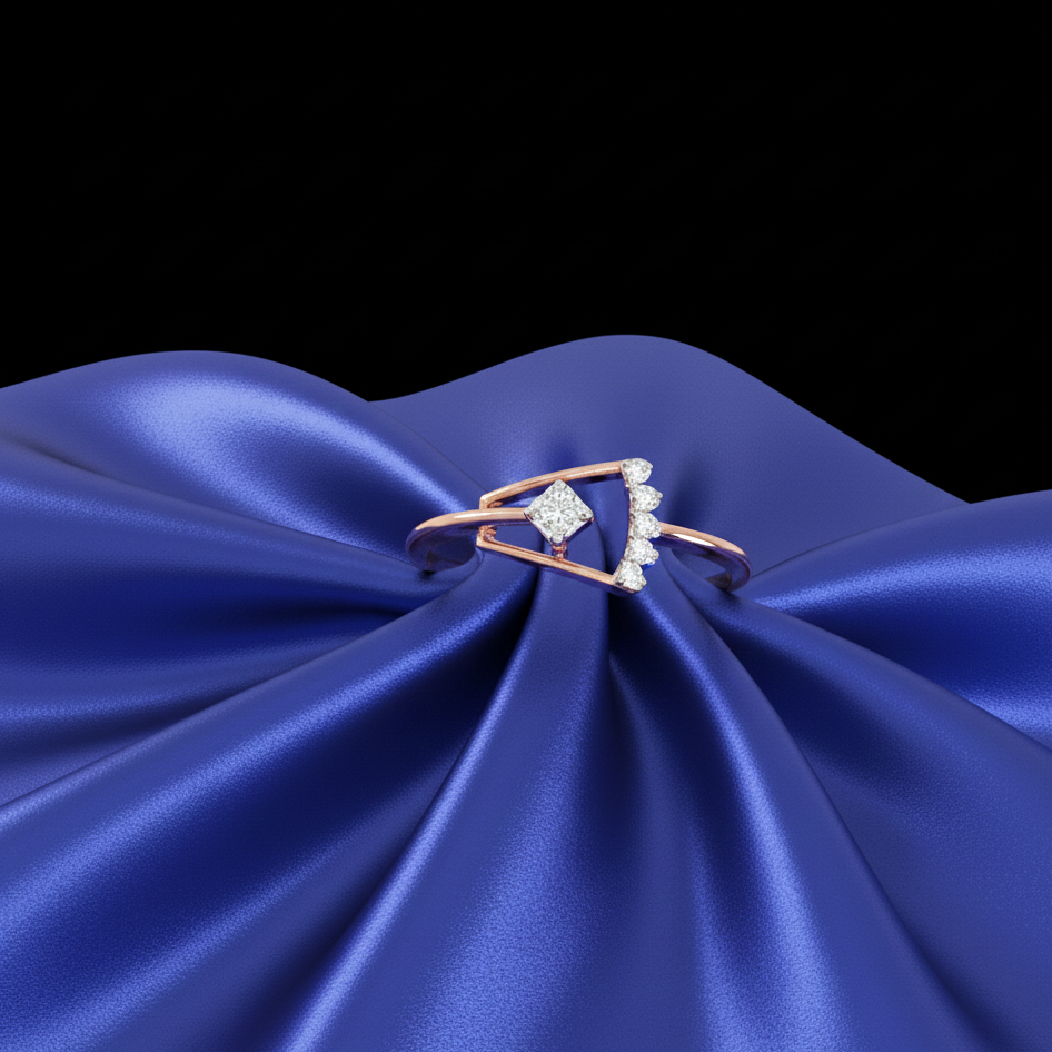 Queens Crown Ivy Diamond Ring - 3