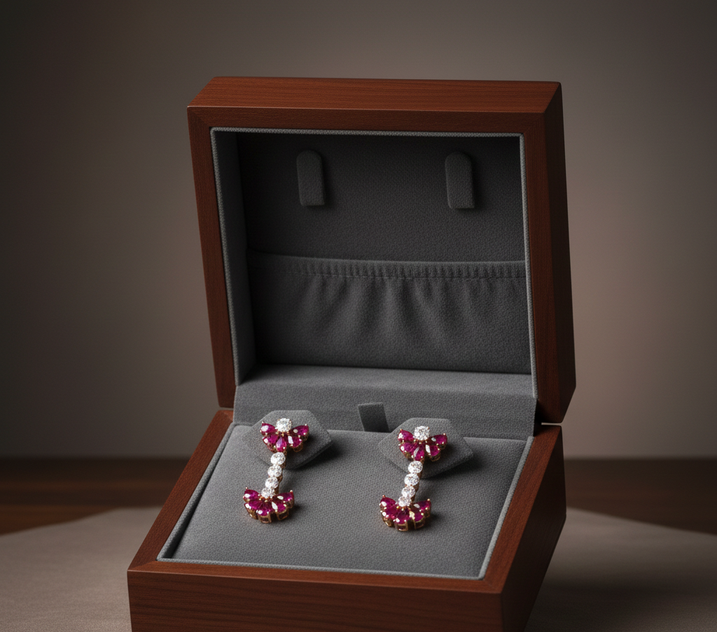 Eterna Glint Diamond Drop Earrings