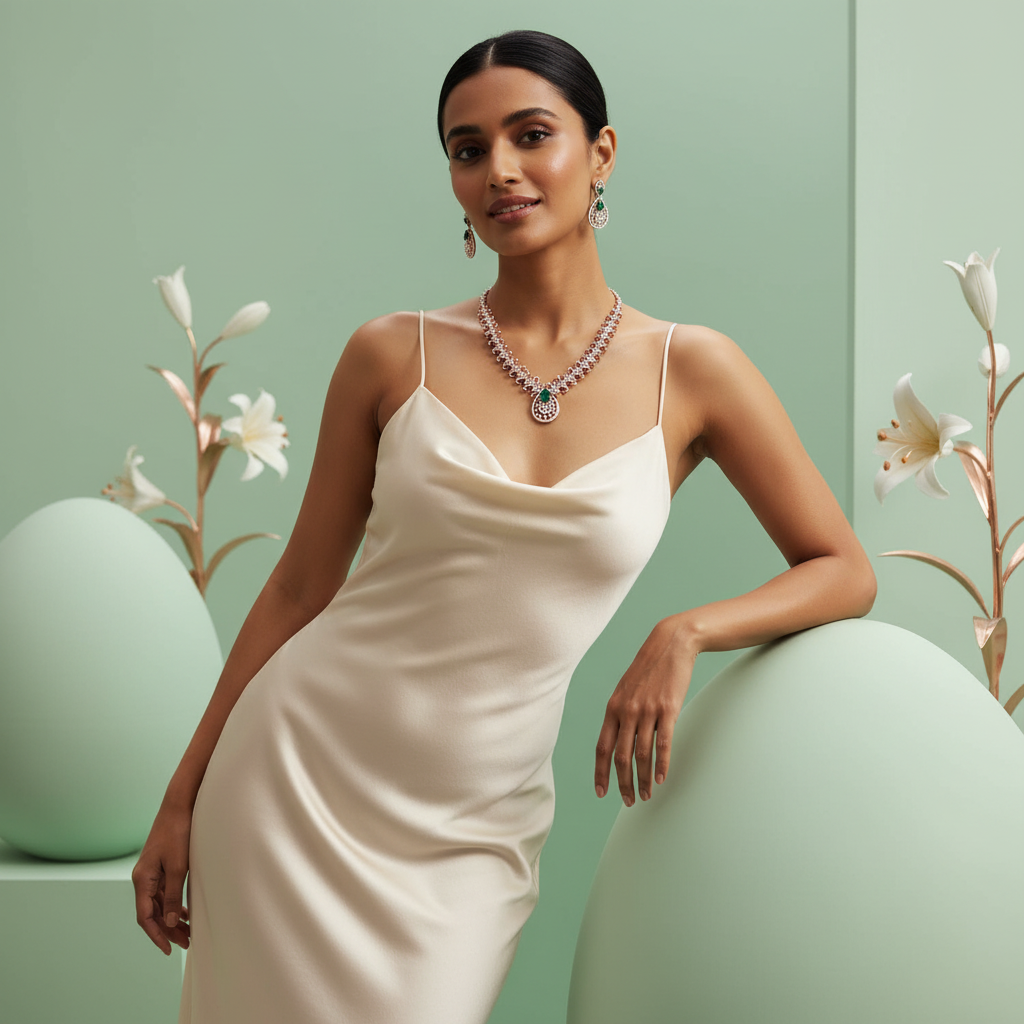 Velvet Diamond Luxe Necklace Set - 4