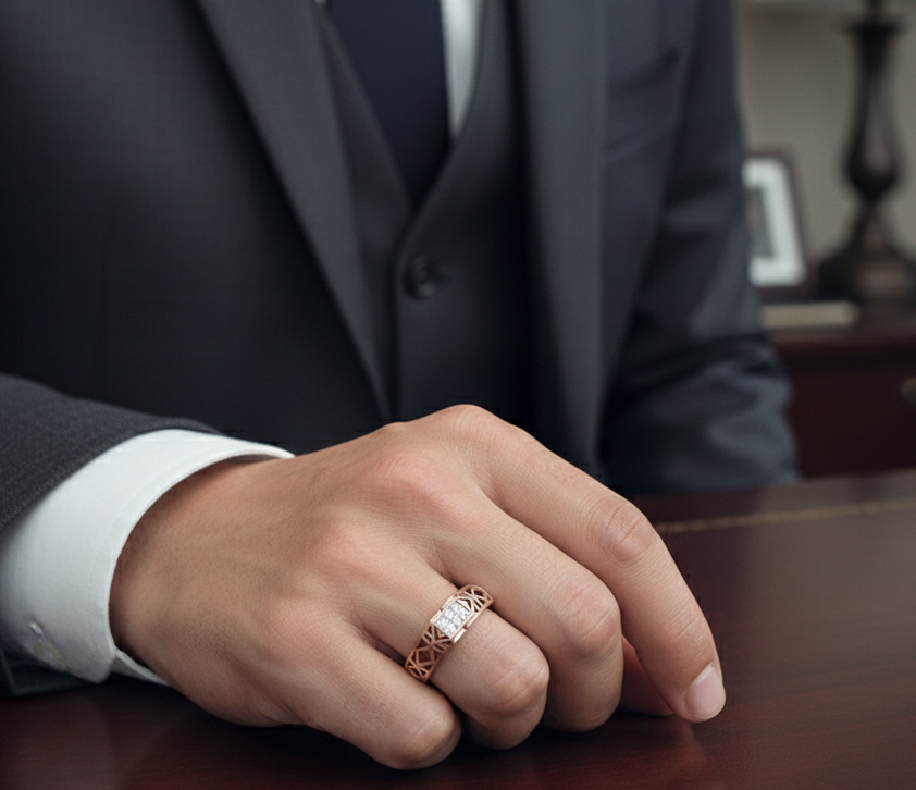 Timeless Strength Diamond Gents Ring