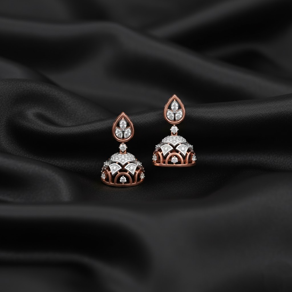 Radiance Diamond Jhumki Earrings