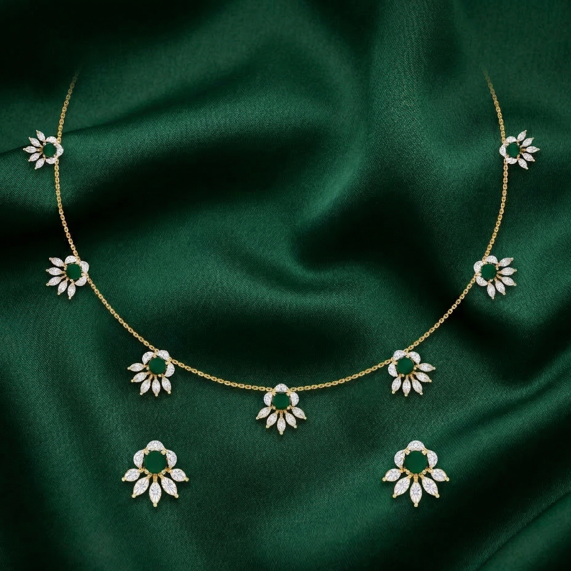 Elegant Diamond Elite Necklace Set