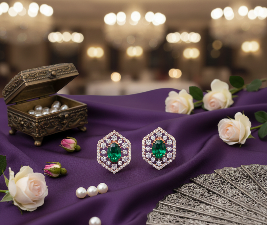 Grace Inspired Diamond Stud Earrings