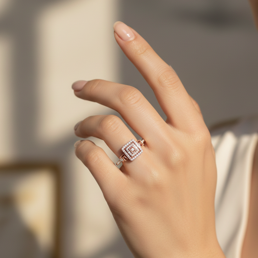 Crown Bloom Diamond Ring - 3