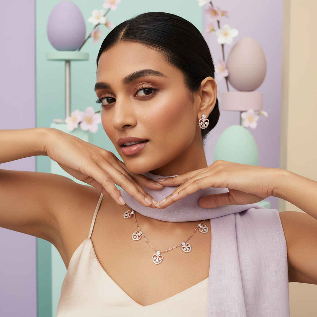 Grand Diamond Classic Necklace Set - 3