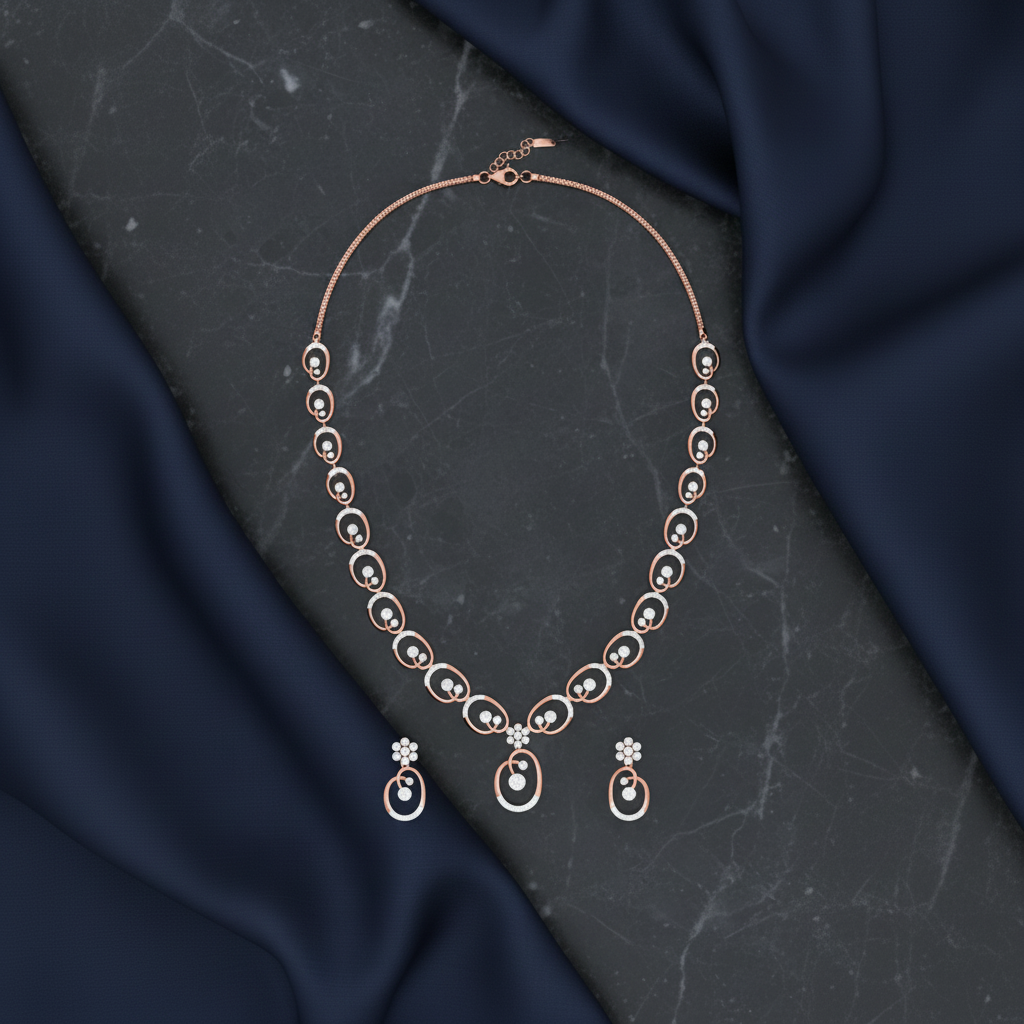 Moonlight Diamond Elegance Necklace Set