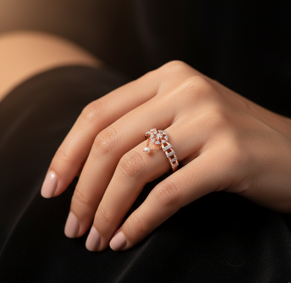 Empress Velvet Bloom Diamond Ring