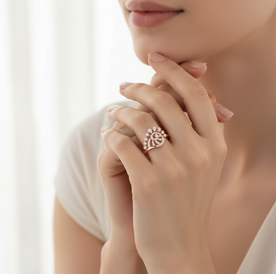 Diamond Crown Noble Ring - 3