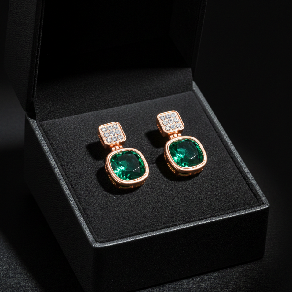 Diamond Grace Drop Earrings