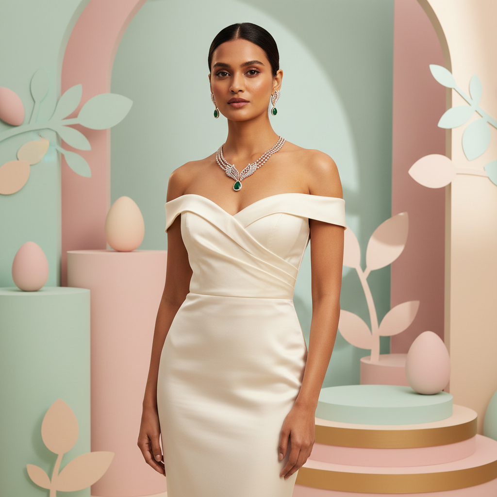 Velvet Diamond Radiance Necklace Set - 3