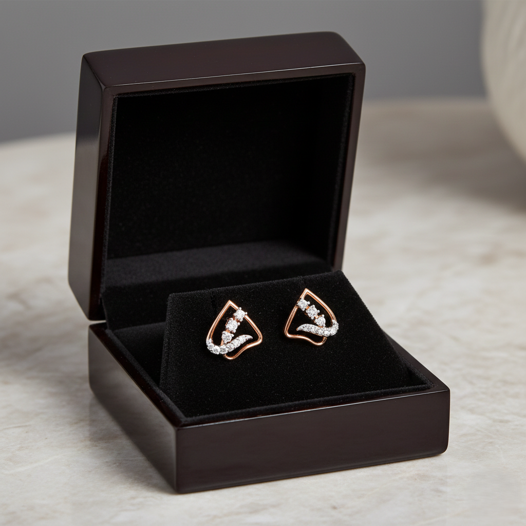 Luxe Brilliance Diamond Stud Earrings