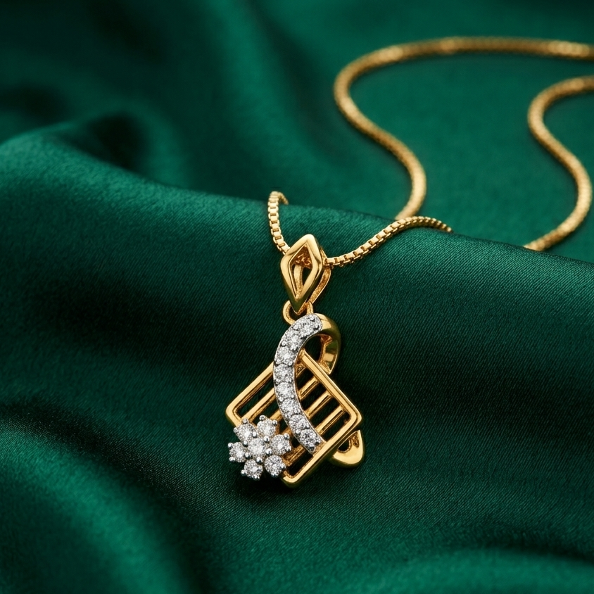 Diamond Halo Essence Pendant - 3