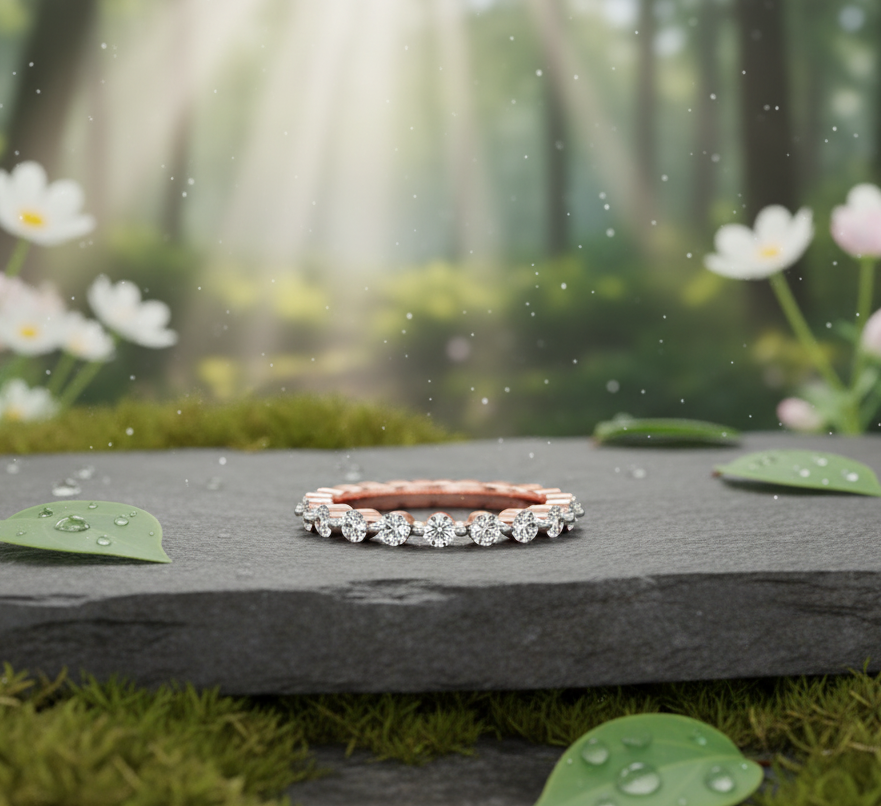 Cadence Scalloped Diamond Ring