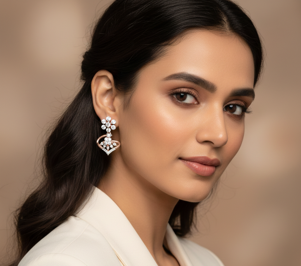 Roselle Spark Diamond Dangles