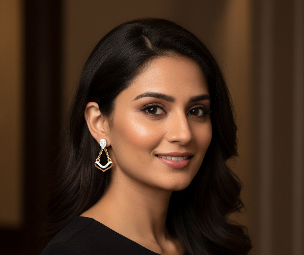 Verena Glow Diamond Drop Earrings