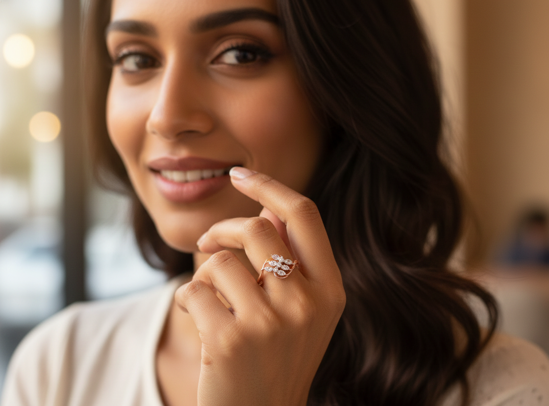 Majestic Bloom Diamond Ladies Ring - 3