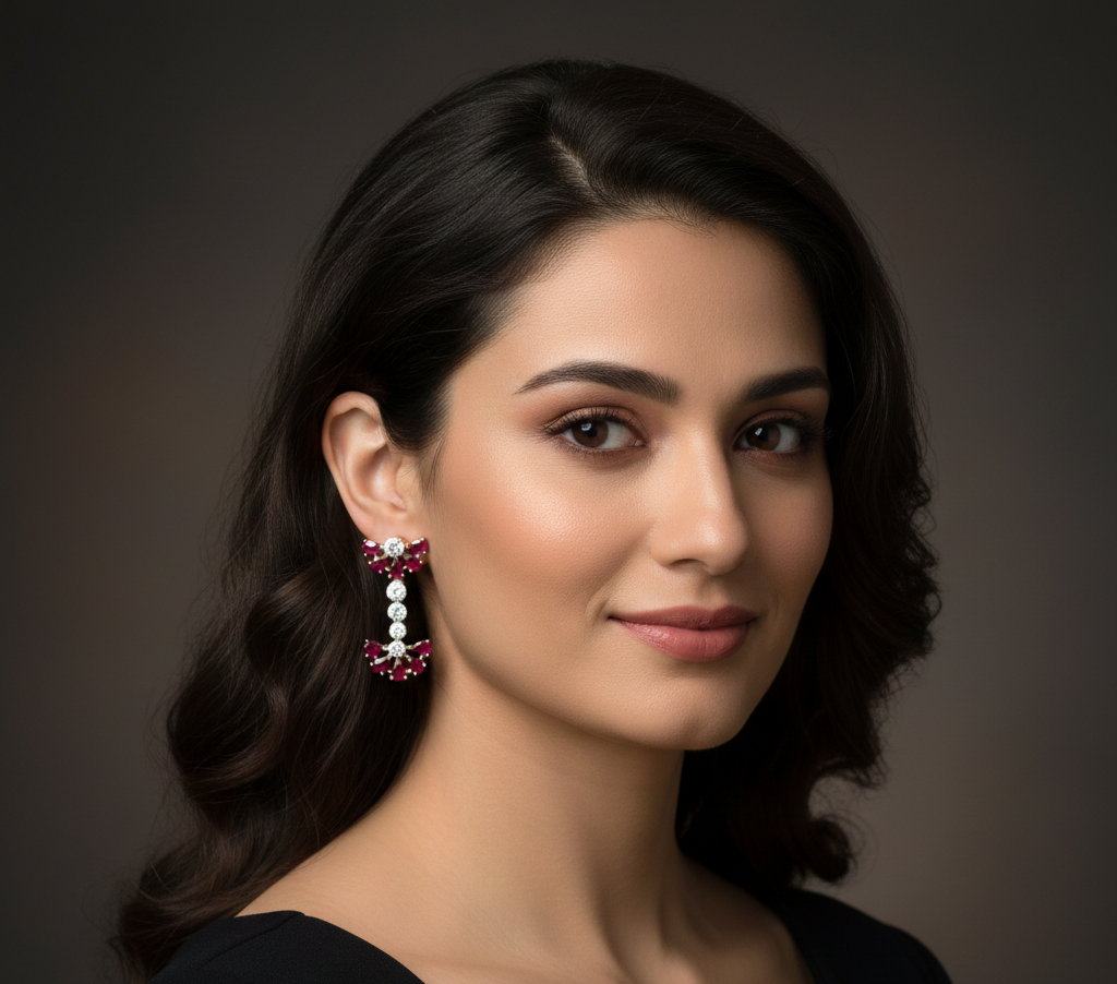 Eterna Glint Diamond Drop Earrings
