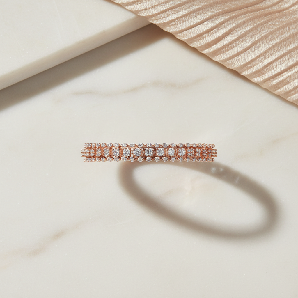 Infinity Shine Diamond Bangles - 3