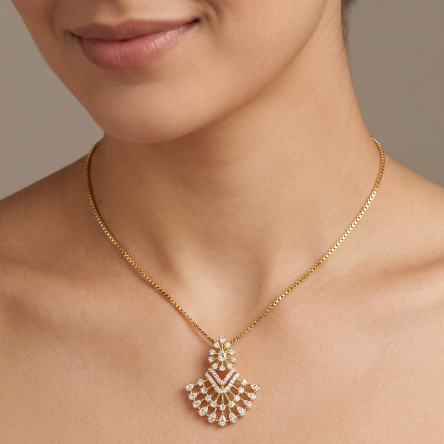 Diamond Aurora Garden Pendant
