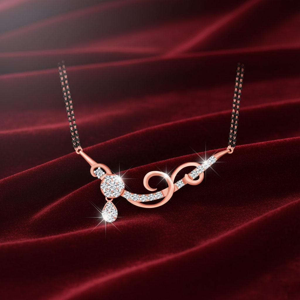 Classic Gold Diamond Tanmaniya for Daily Wear
