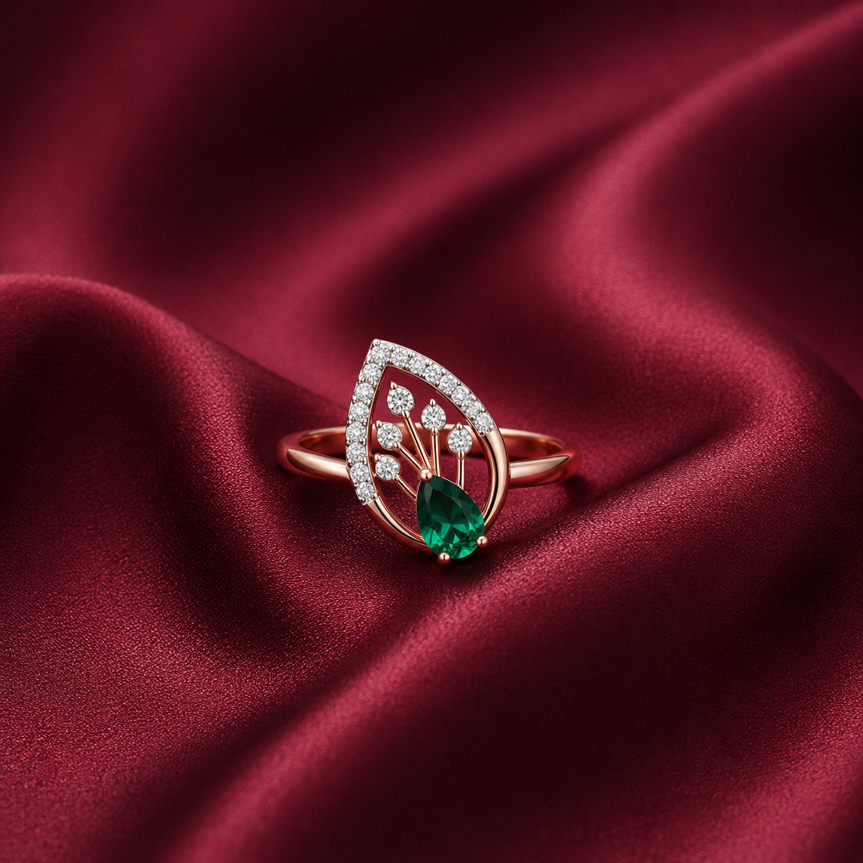 Diamond Aura Crest Ring
