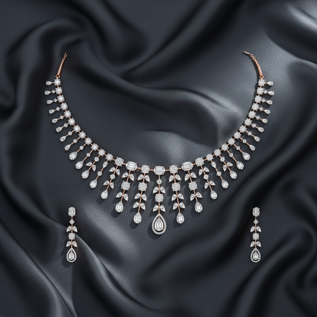 Deluxe Bridal Diamond Necklace Collection