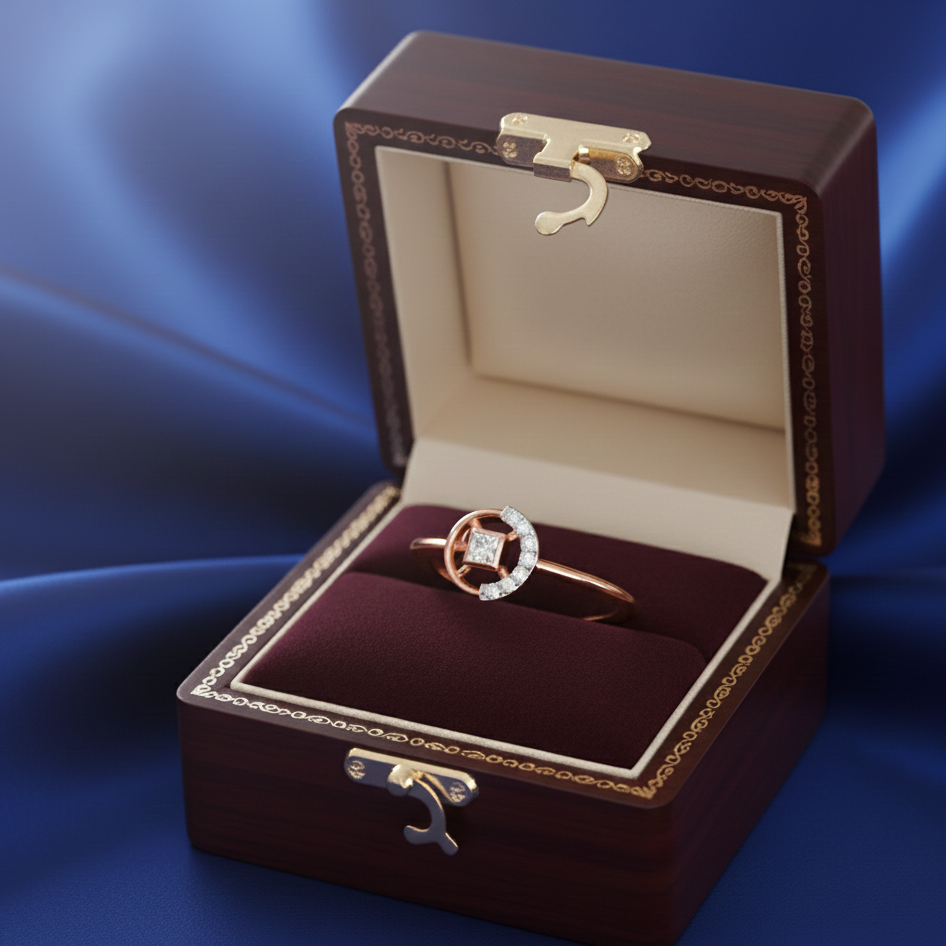 Luxe Grace Ivy Crest Diamond Ring