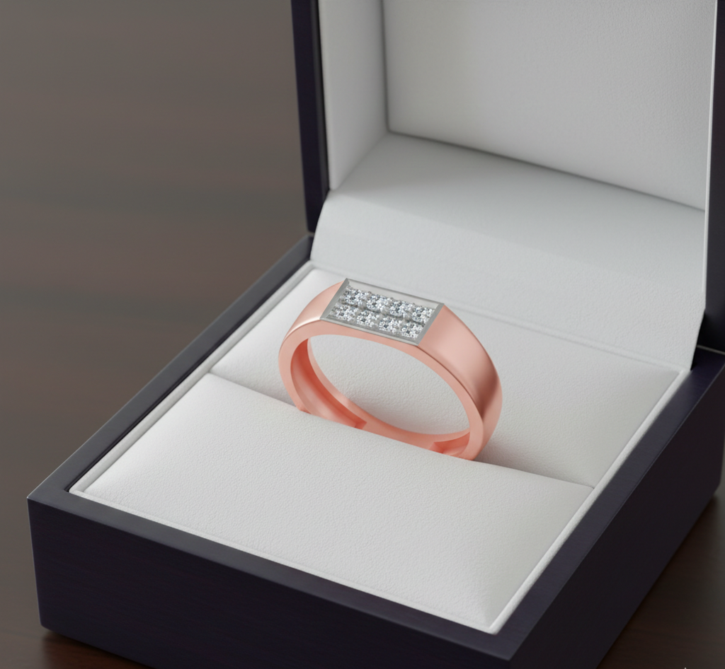Grand Crown Diamond Gents Ring