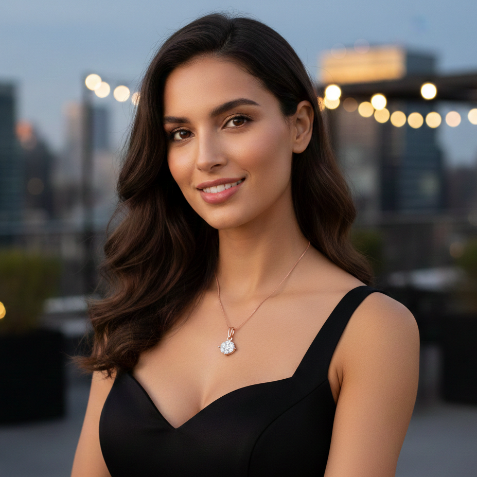 Pristine Elegance Diamond Pendant