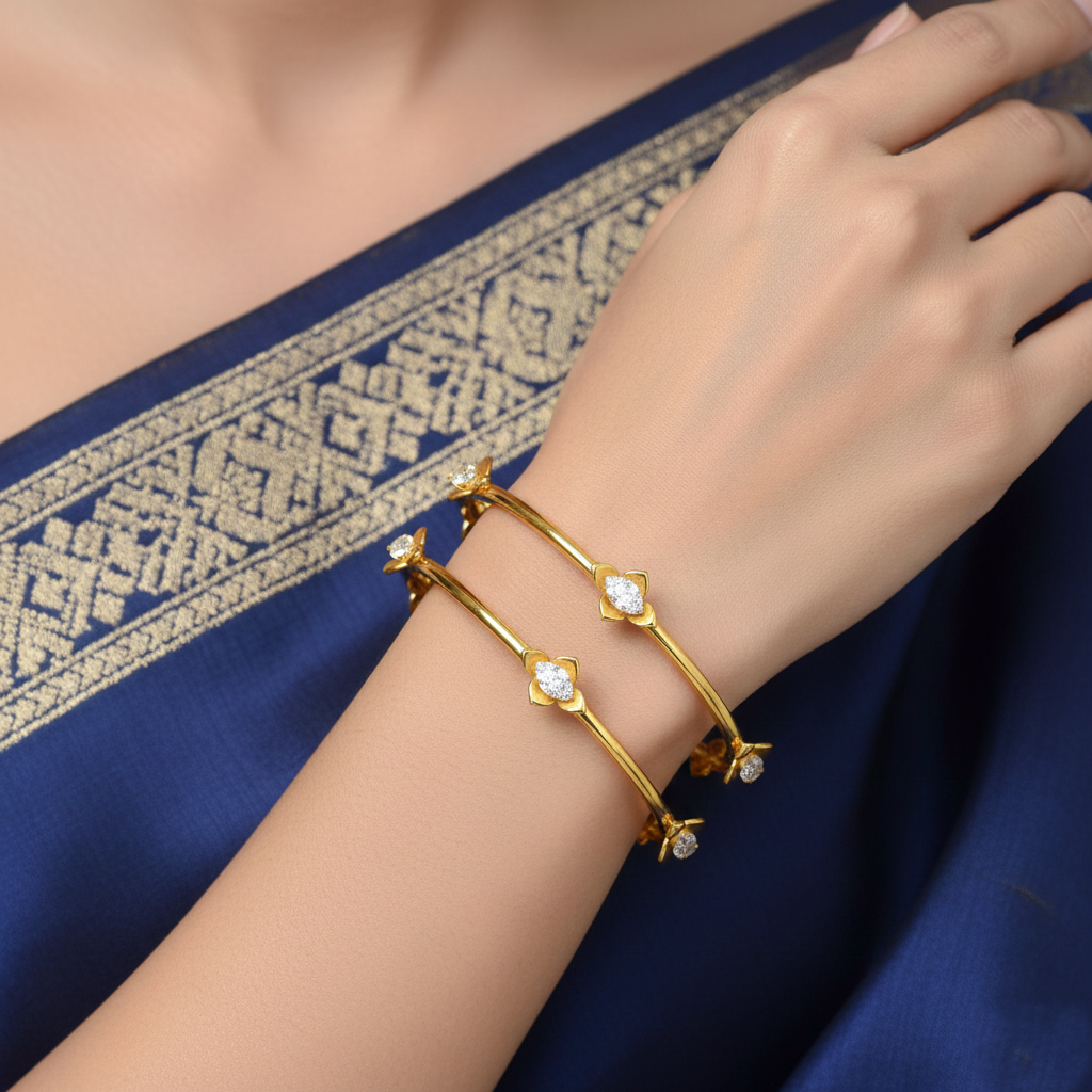 Stellar Charm Diamond Bangle