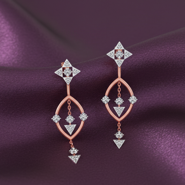 Dreamlight Diamond Dangler Earrings