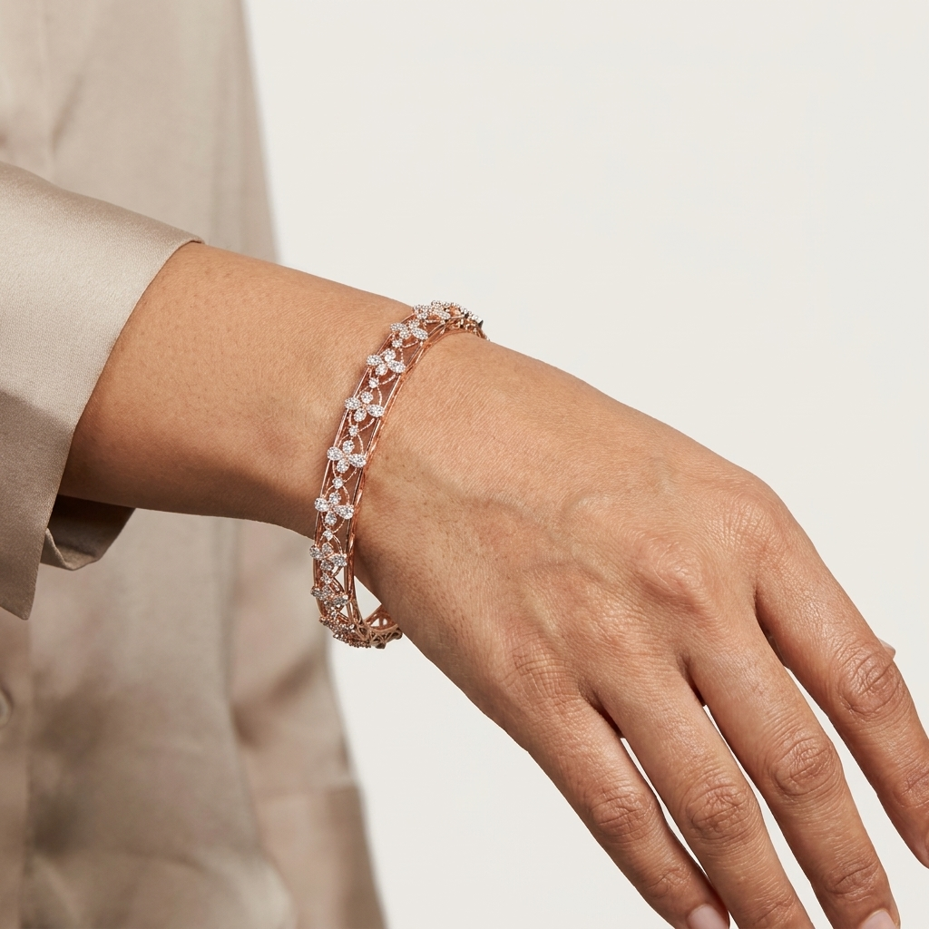 Sleek Diamond Bangles - 3
