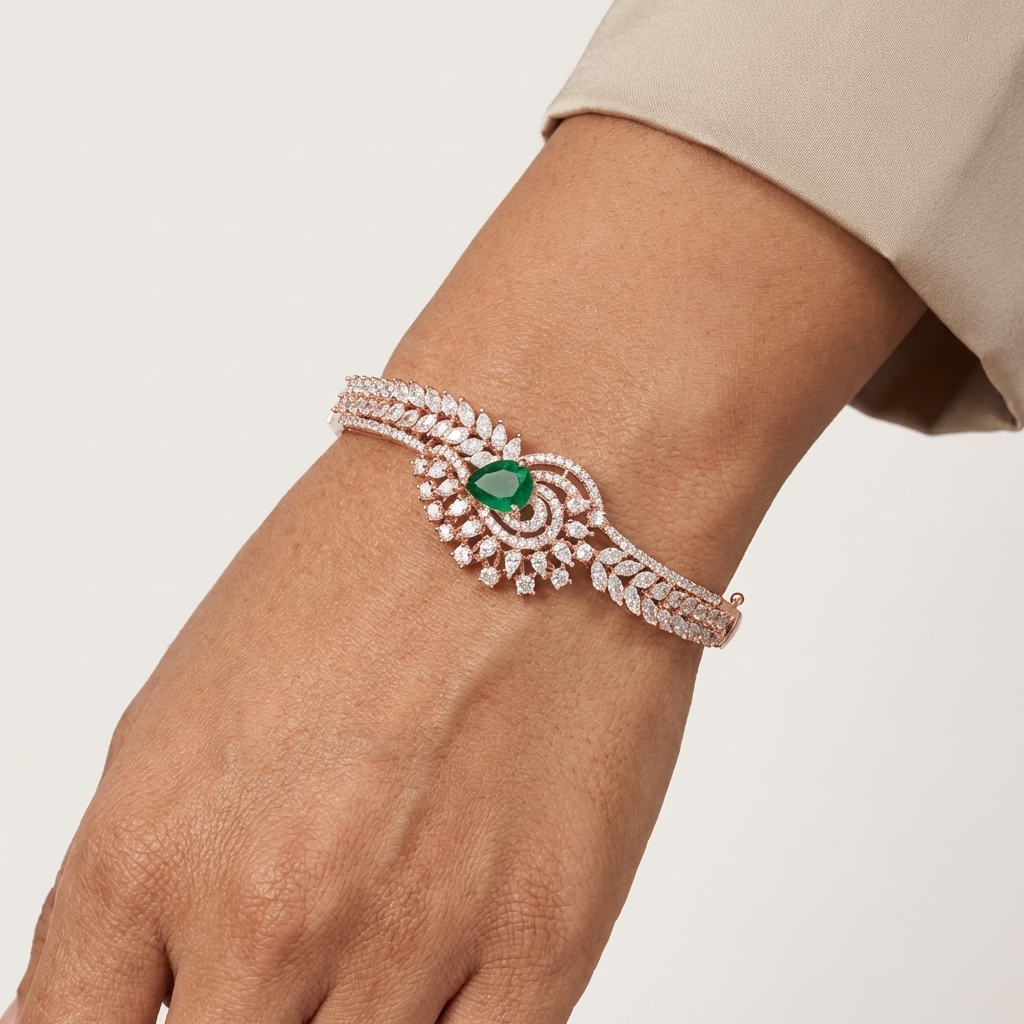 Glitter Edge Diamond Bracelet - 3