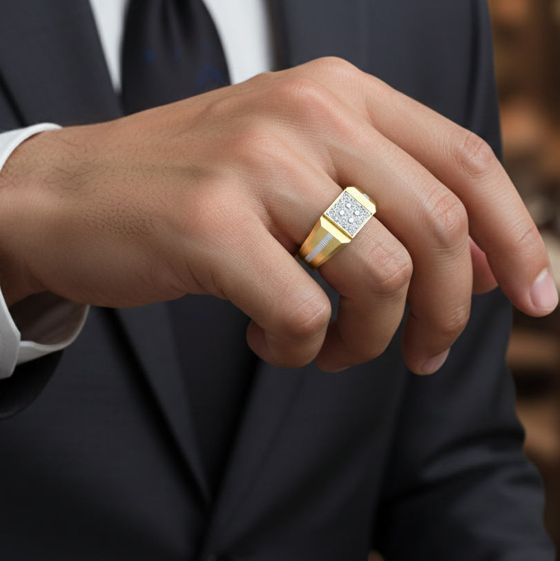 Distinguished Royal Diamond Gents Ring - 3