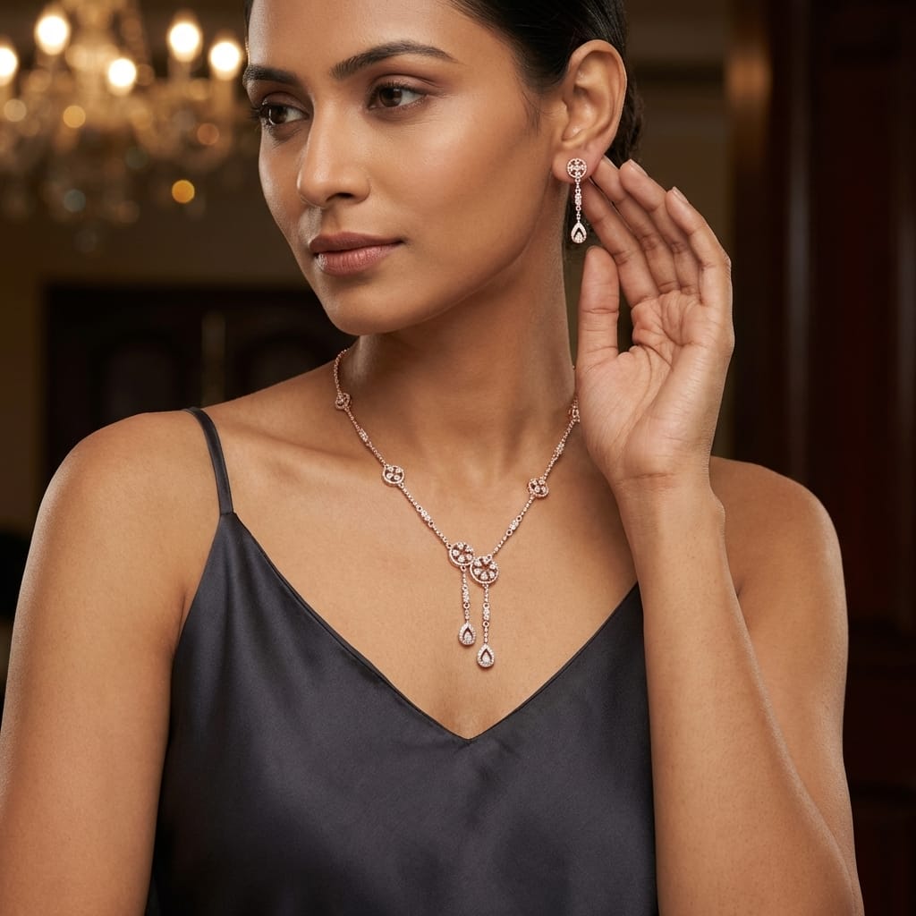 Ethereal Diamond Luxe Necklace Set - 3