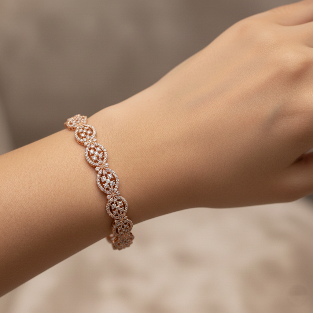 Diamond Crest Bangle