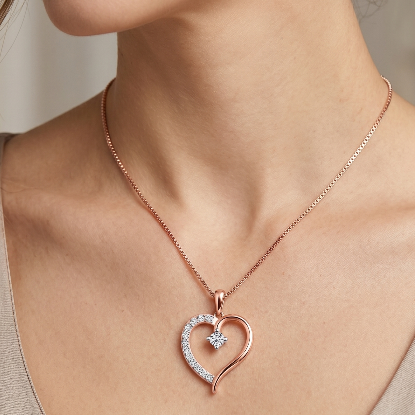 Diamond Luxe Petal Pendant - 3