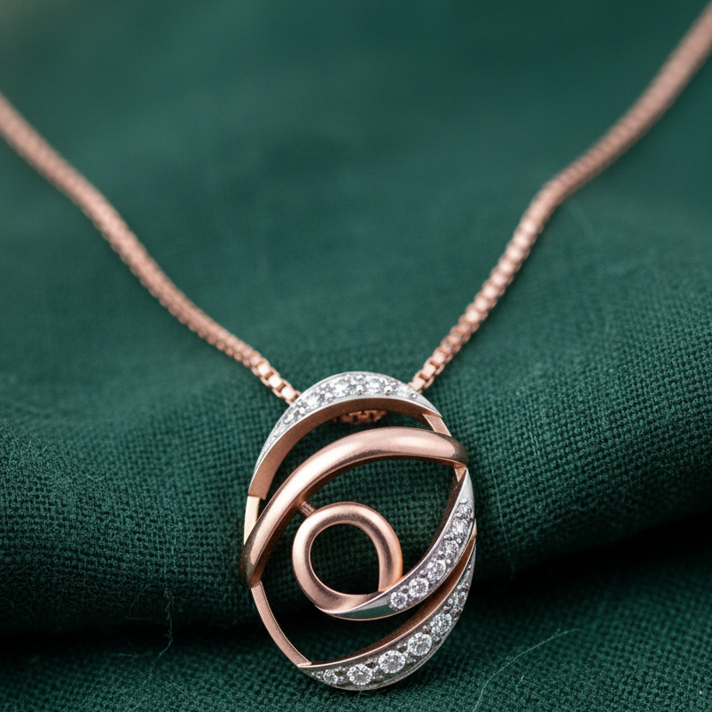 Diamond Halo Glow Pendant