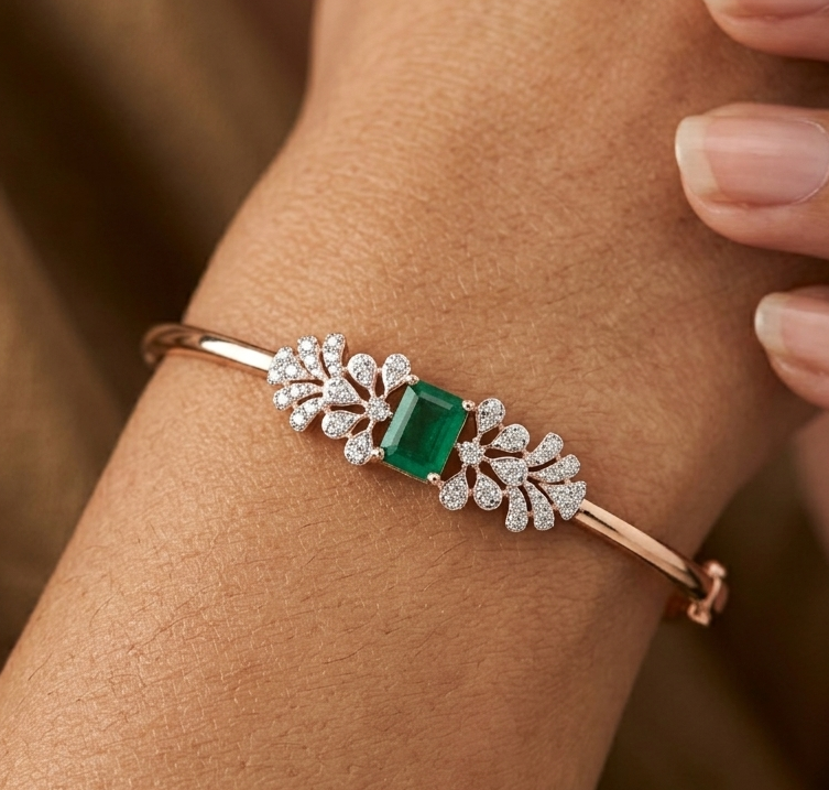 Diamond Flower Bracelet - 6