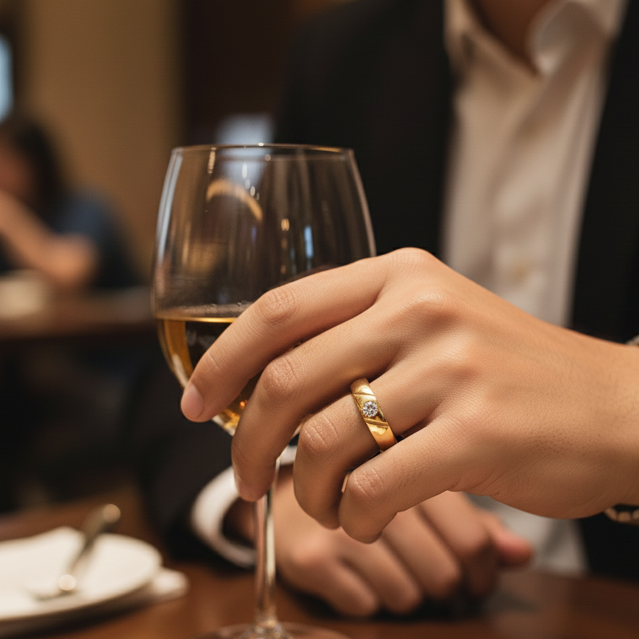 Royal Commander Diamond Gents Ring - 5