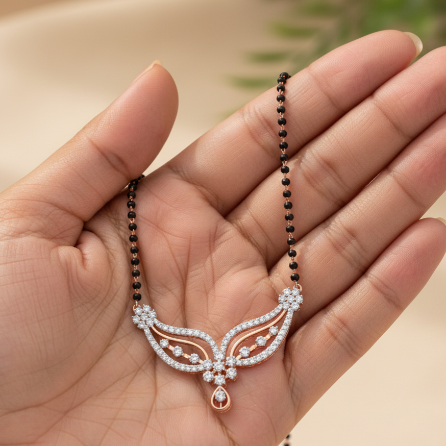 Traditional Shine Gold Diamond Tanmaniya