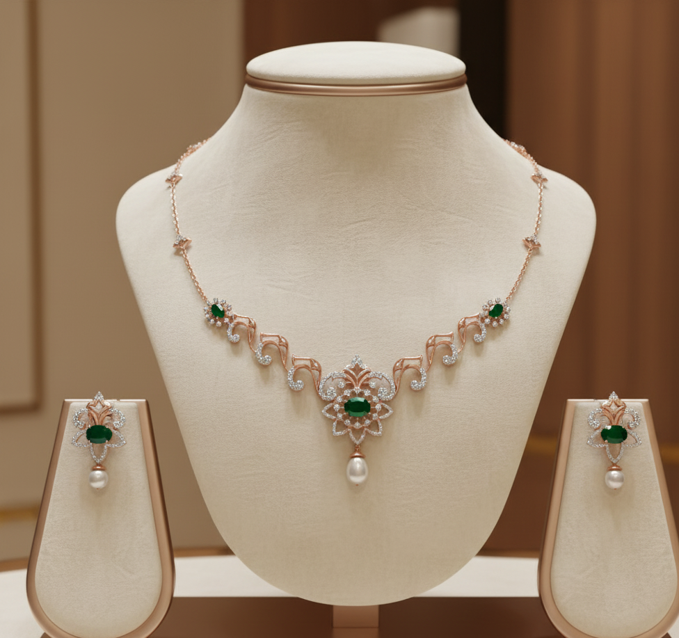 Deluxe Shine Diamond Necklace for Occasions