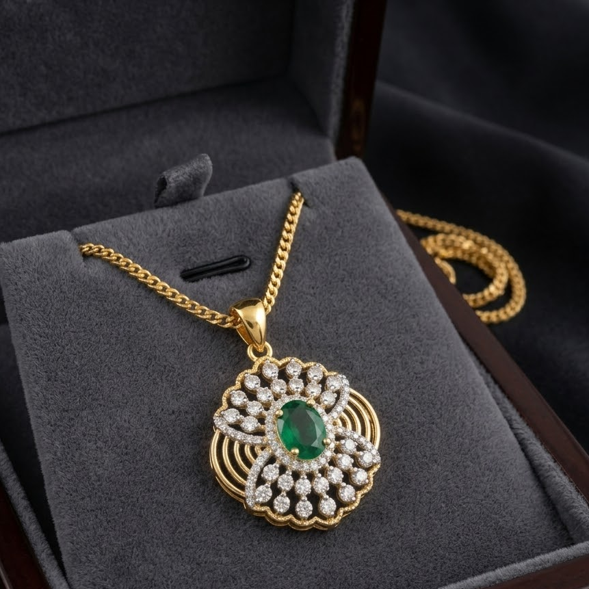 Diamond Blooming Star Pendant - 3