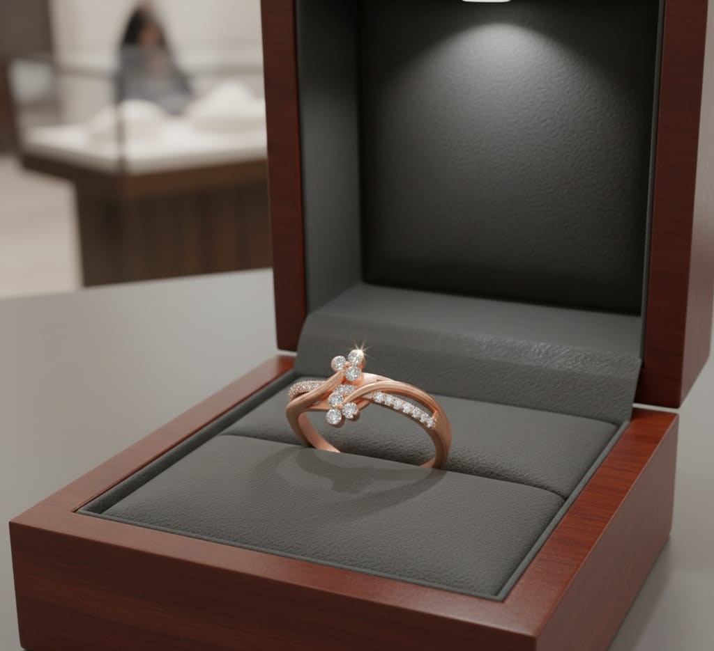 Luxe Aura Diamond Ladies Ring